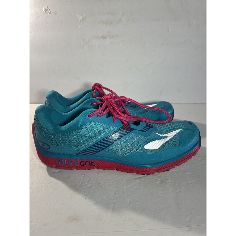 Brooks Pure Grit 5 Womens Sz 10.5 B433 Blue Sneakers Trail Running Shoes